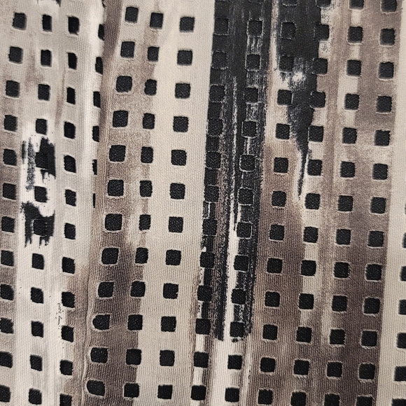 Apt. 9 Sleeveless Fit & Flare A-Line Dress Abstract Gray & Black Print SZ Medium - Picture 4 of 11